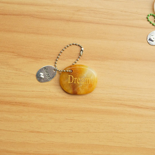 Crystal Engraved Inspiration Stone with Word Charm, Natural Gemstone Pocket Token for Encouragement & Meaning Wholesale