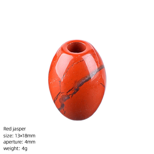 Natural Stone Barrel Bead Large Hole Spacer Beads DIY Bracelet Necklace Craft Loose Beads Handmade Accessory Supply