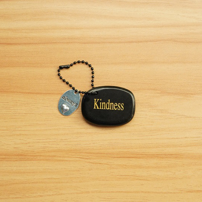 Crystal Engraved Inspiration Stone with Word Charm, Natural Gemstone Pocket Token for Encouragement & Meaning Wholesale