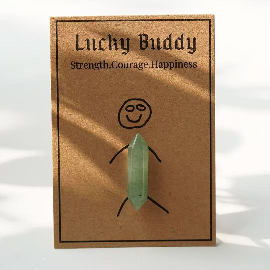 Natural Crystal Double Terminated Point with Message Card | Healing Stone Gift & Wholesale | stonevara