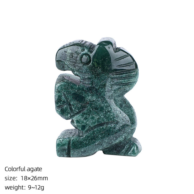 Natural Stone Horse Figurine Mini Animal Carving Decorative Table Ornament Small Horse Sculpture Home Desk Decor