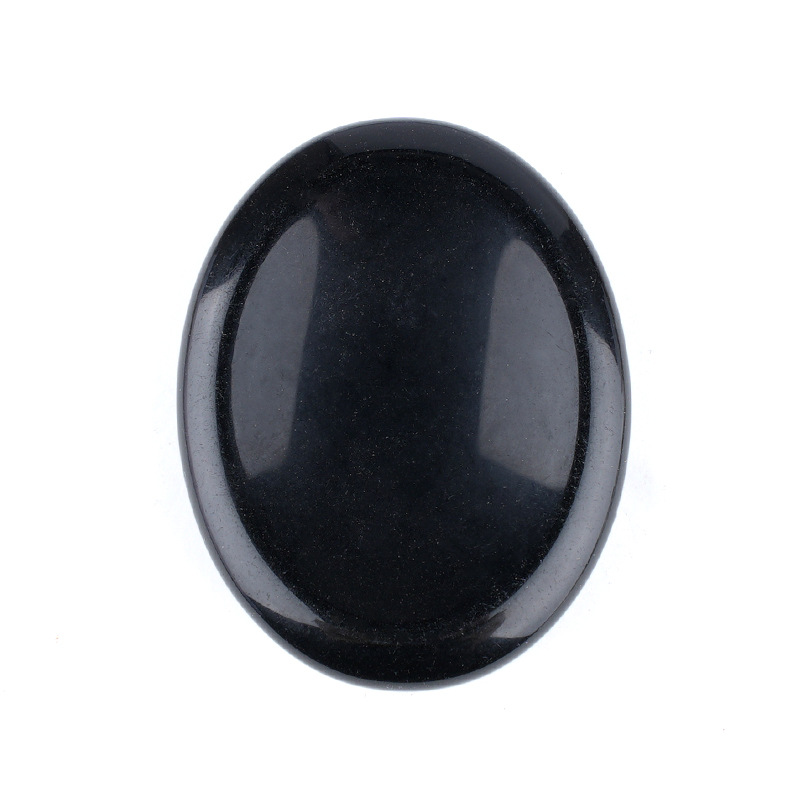 Natural Crystal Thumb Stone Oval Palm Worry Stone Gua Sha Massage Gemstone 35x45mm26022106