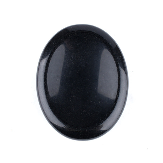 Natural Crystal Thumb Stone Oval Palm Worry Stone Gua Sha Massage Gemstone 35x45mm26022106