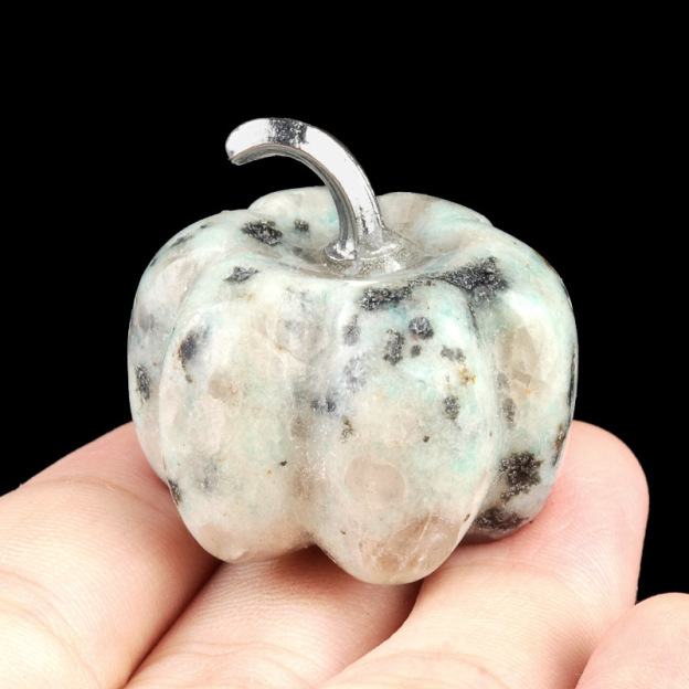 Natural Crystal Pumpkin 30mm Gemstone Carved Table Decoration