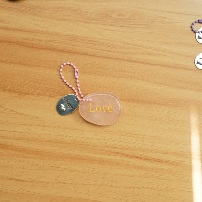 Crystal Engraved Inspiration Stone with Word Charm, Natural Gemstone Pocket Token for Encouragement & Meaning Wholesale