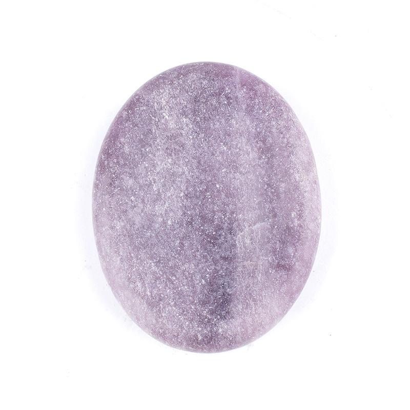 Natural Crystal Thumb Stone Oval Palm Worry Stone Gua Sha Massage Gemstone 35x45mm26022106