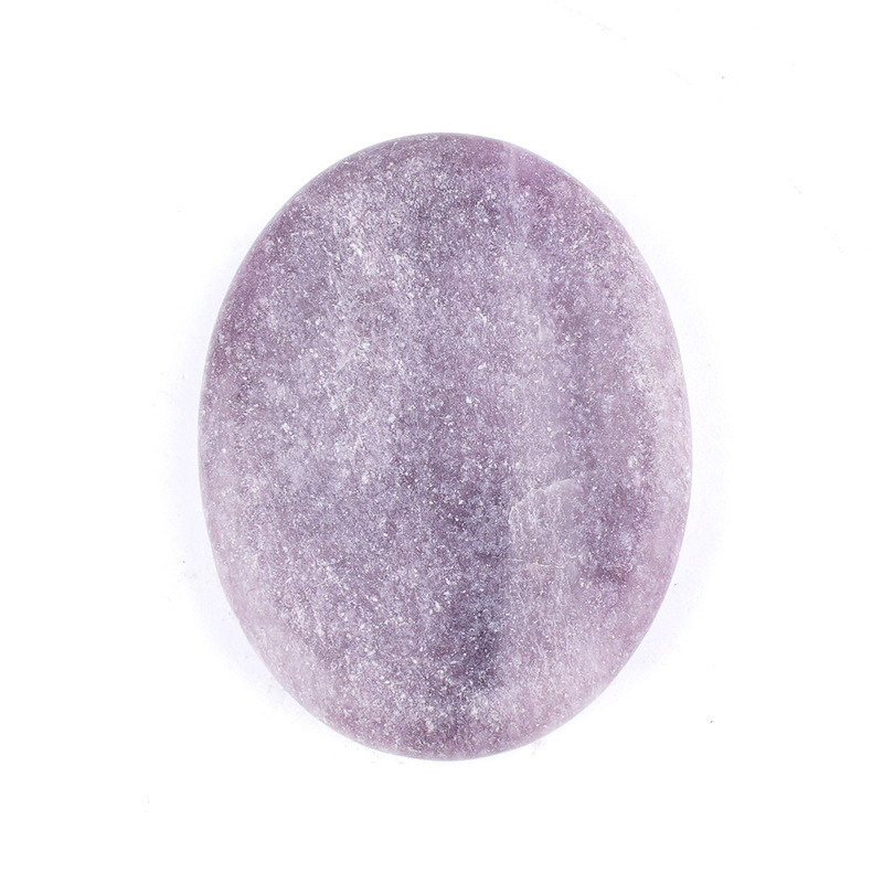 Natural Crystal Thumb Stone Oval Palm Worry Stone Gua Sha Massage Gemstone 35x45mm26022106