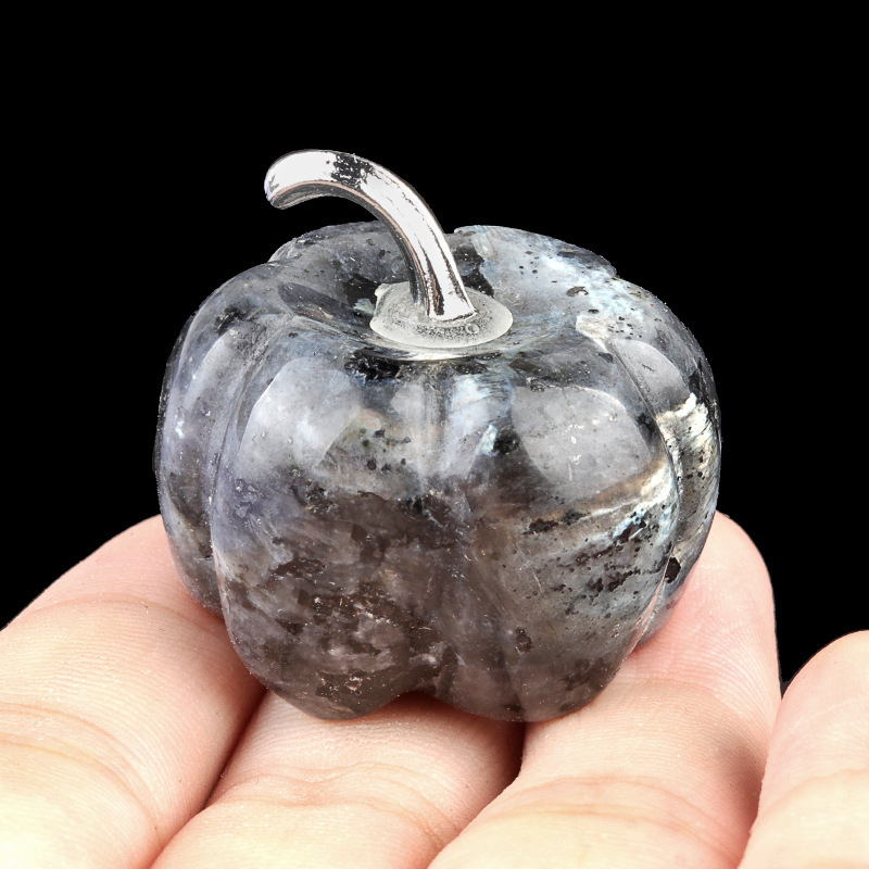 Natural Crystal Pumpkin 30mm Gemstone Carved Table Decoration