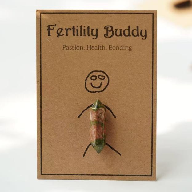 Natural Crystal Double Terminated Point with Message Card, Hand-Polished Healing Stone Gift for Mindfulness, Display & Resale