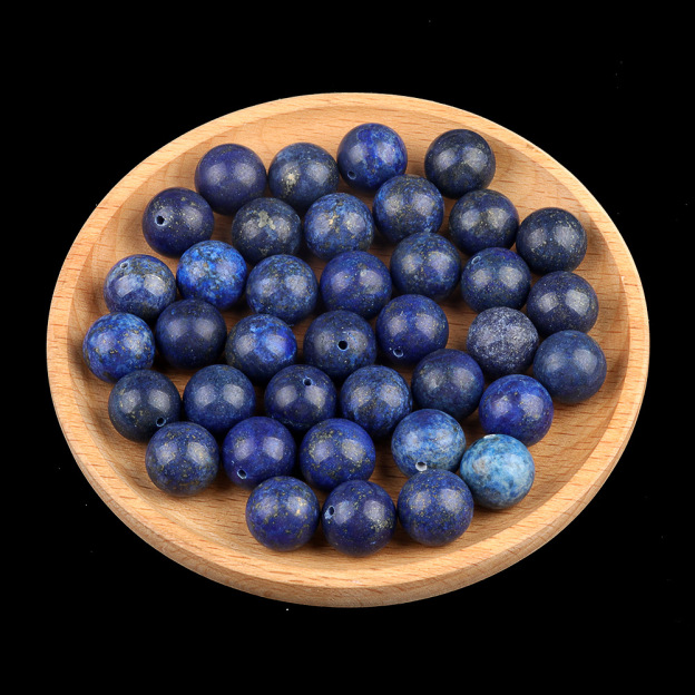 Natural Stone Half Drilled Round Beads, 12mm Crystal Agate Semi Hole Loose Beads for DIY Earrings Stud Jewelry Making and Inlay Accessories