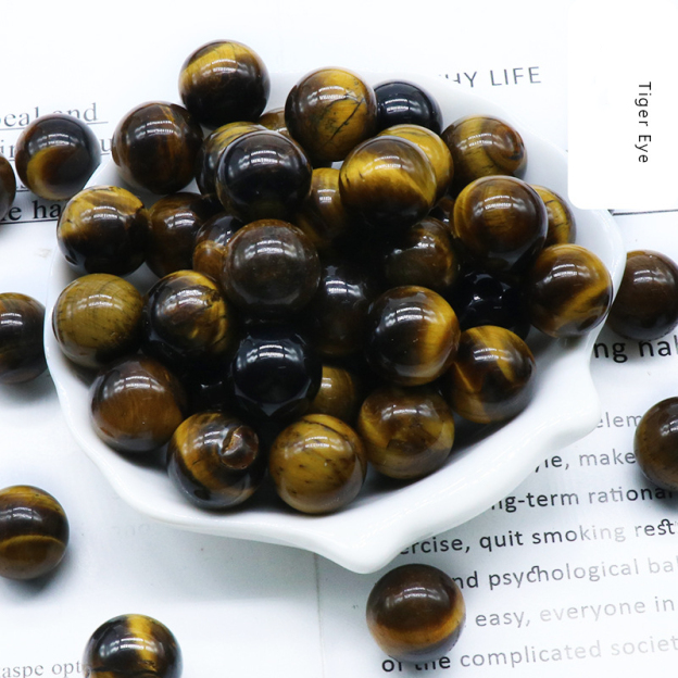 Natural Crystal Sphere Bead, 16mm No Hole Round Stone Bead for DIY Jewelry Making, Display Decor and Handmade Accessory Projects