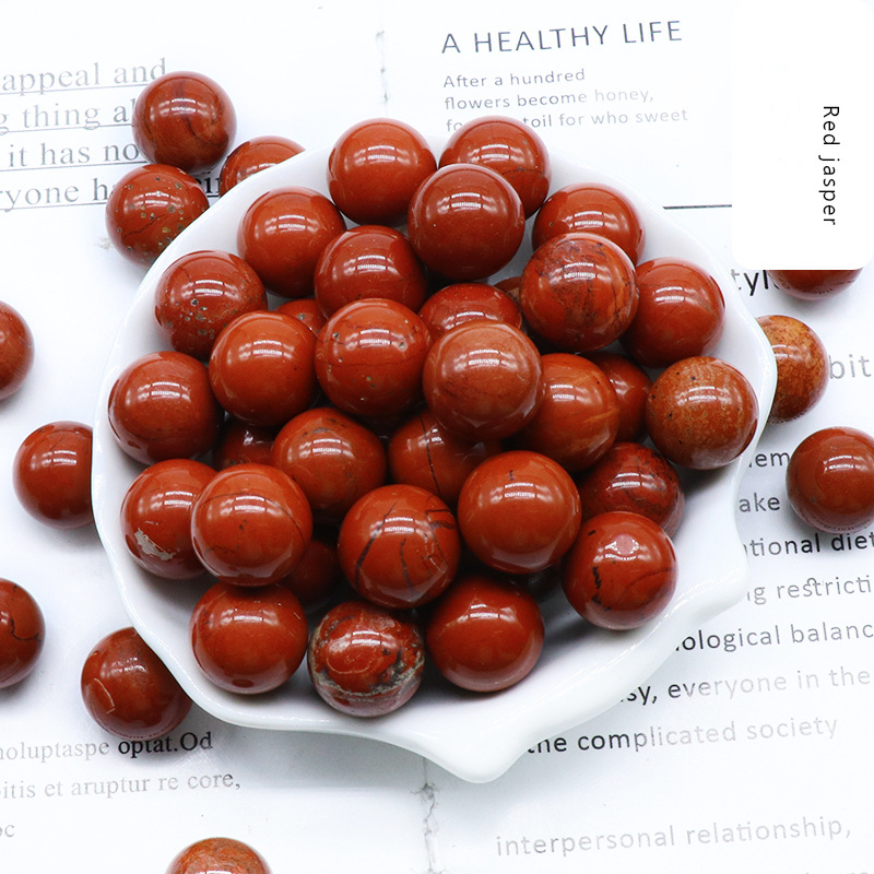 Natural Crystal Sphere Bead, 16mm No Hole Round Stone Bead for DIY Jewelry Making, Display Decor and Handmade Accessory Projects