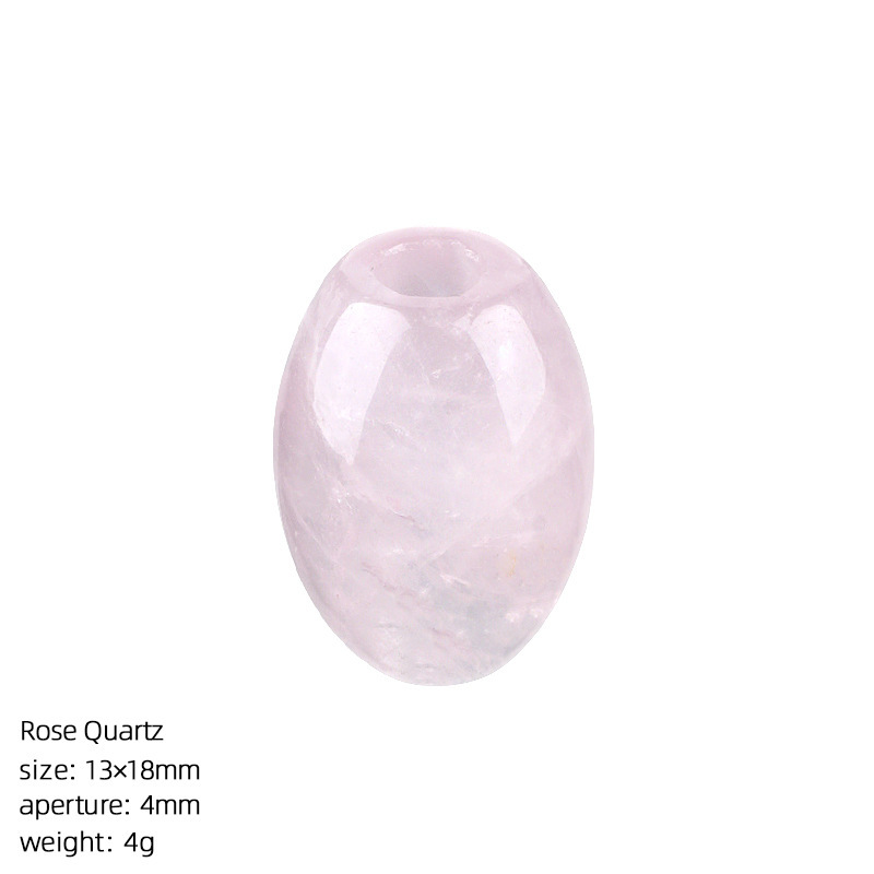 Natural Stone Barrel Bead Large Hole Spacer Beads DIY Bracelet Necklace Craft Loose Beads Handmade Accessory Supply