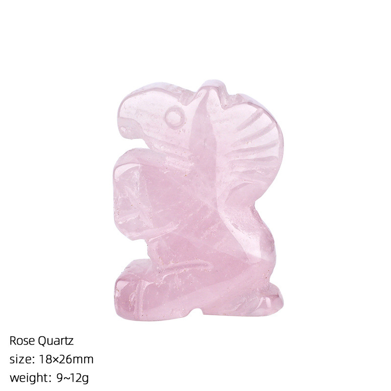 Natural Stone Horse Figurine Mini Animal Carving Decorative Table Ornament Small Horse Sculpture Home Desk Decor