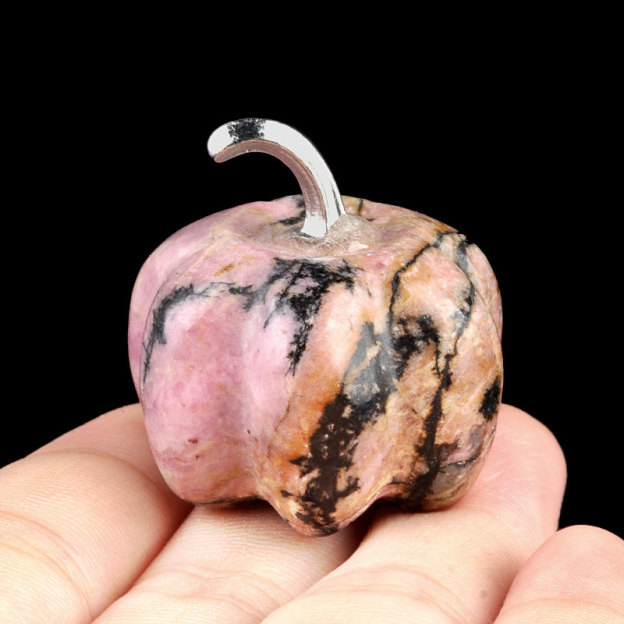 Natural Crystal Pumpkin 30mm Gemstone Carved Table Decoration