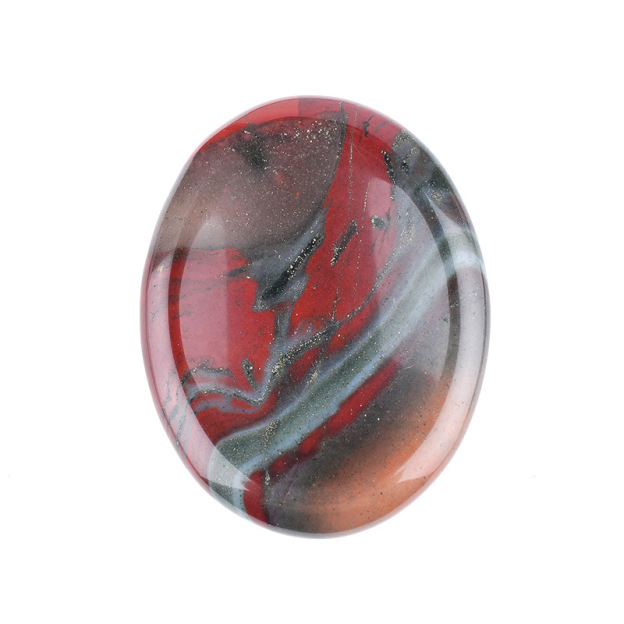 Natural Crystal Thumb Stone Oval Palm Worry Stone Gua Sha Massage Gemstone 35x45mm26022106