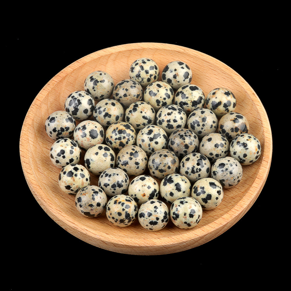 Natural Stone Half Drilled Round Beads, 12mm Crystal Agate Semi Hole Loose Beads for DIY Earrings Stud Jewelry Making and Inlay Accessories