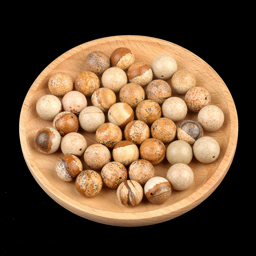 Natural Stone Half Drilled Round Beads, 12mm Crystal Agate Semi Hole Loose Beads for DIY Earrings Stud Jewelry Making and Inlay Accessories