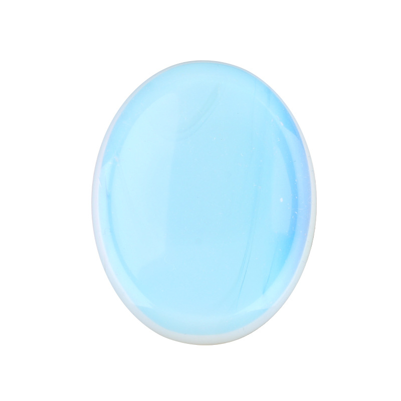 Natural Crystal Thumb Stone Oval Palm Worry Stone Gua Sha Massage Gemstone 35x45mm26022106