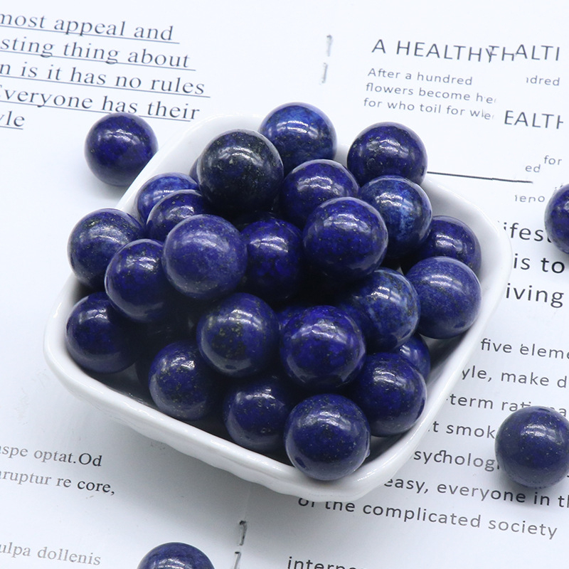 Natural Crystal Sphere Bead, 16mm No Hole Round Stone Bead for DIY Jewelry Making, Display Decor and Handmade Accessory Projects