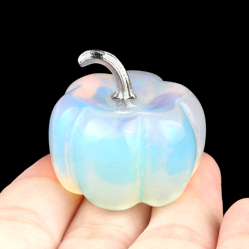 Natural Crystal Pumpkin 30mm Gemstone Carved Table Decoration