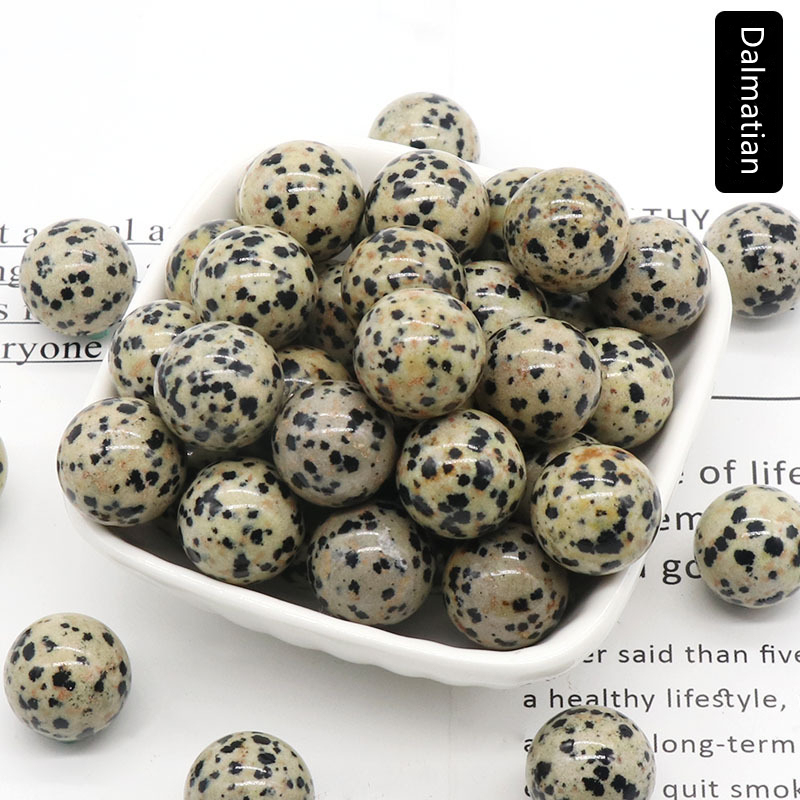 Natural Crystal Sphere Bead, 16mm No Hole Round Stone Bead for DIY Jewelry Making, Display Decor and Handmade Accessory Projects