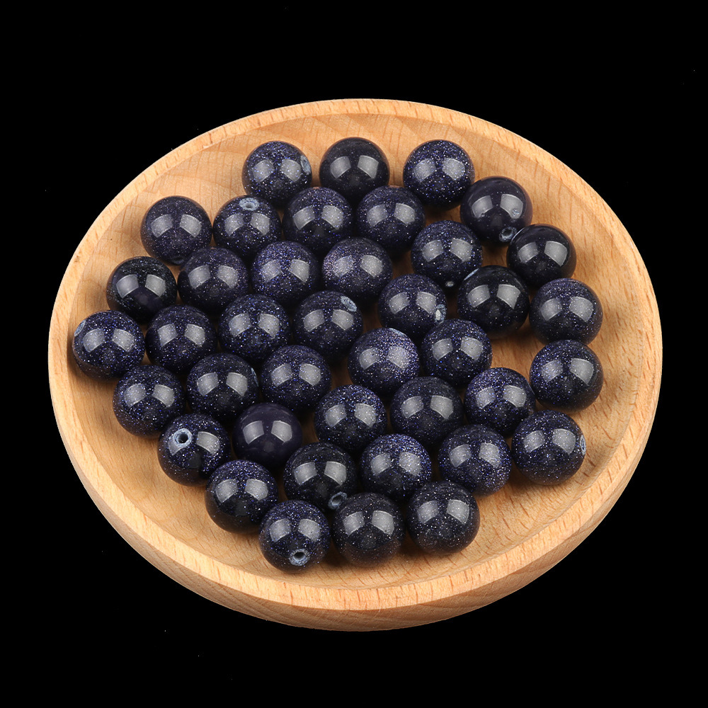 Natural Stone Half Drilled Round Beads, 12mm Crystal Agate Semi Hole Loose Beads for DIY Earrings Stud Jewelry Making and Inlay Accessories