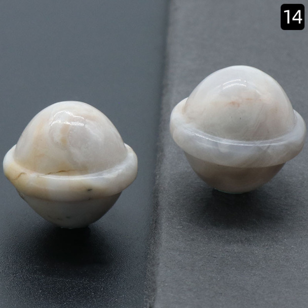 Natural Crystal Mini Planet 20mm Galaxy Carved Gemstone Decorative Ornament