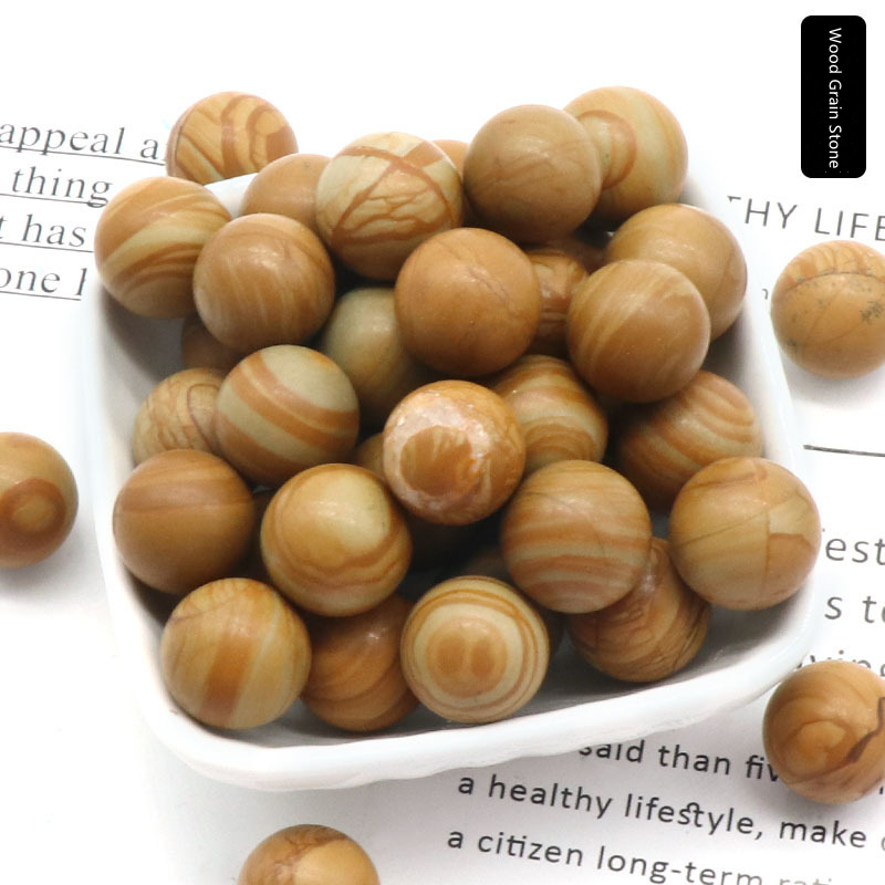 Natural Crystal Sphere Bead, 16mm No Hole Round Stone Bead for DIY Jewelry Making, Display Decor and Handmade Accessory Projects