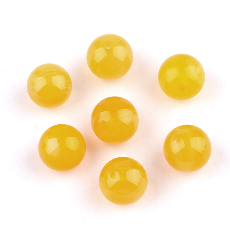 Natural Stone Half Drilled Round Beads, 12mm Crystal Agate Semi Hole Loose Beads for DIY Earrings Stud Jewelry Making and Inlay Accessories