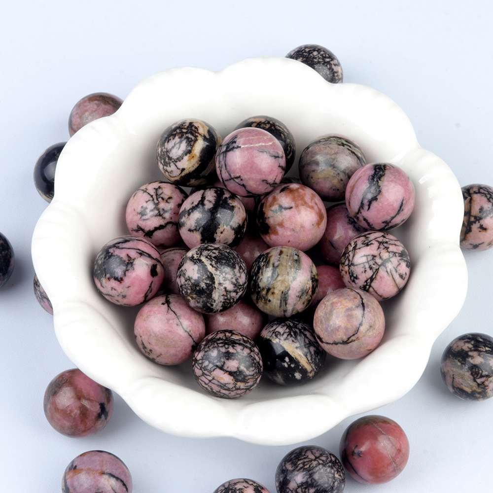 Natural Crystal Sphere Bead, 16mm No Hole Round Stone Bead for DIY Jewelry Making, Display Decor and Handmade Accessory Projects