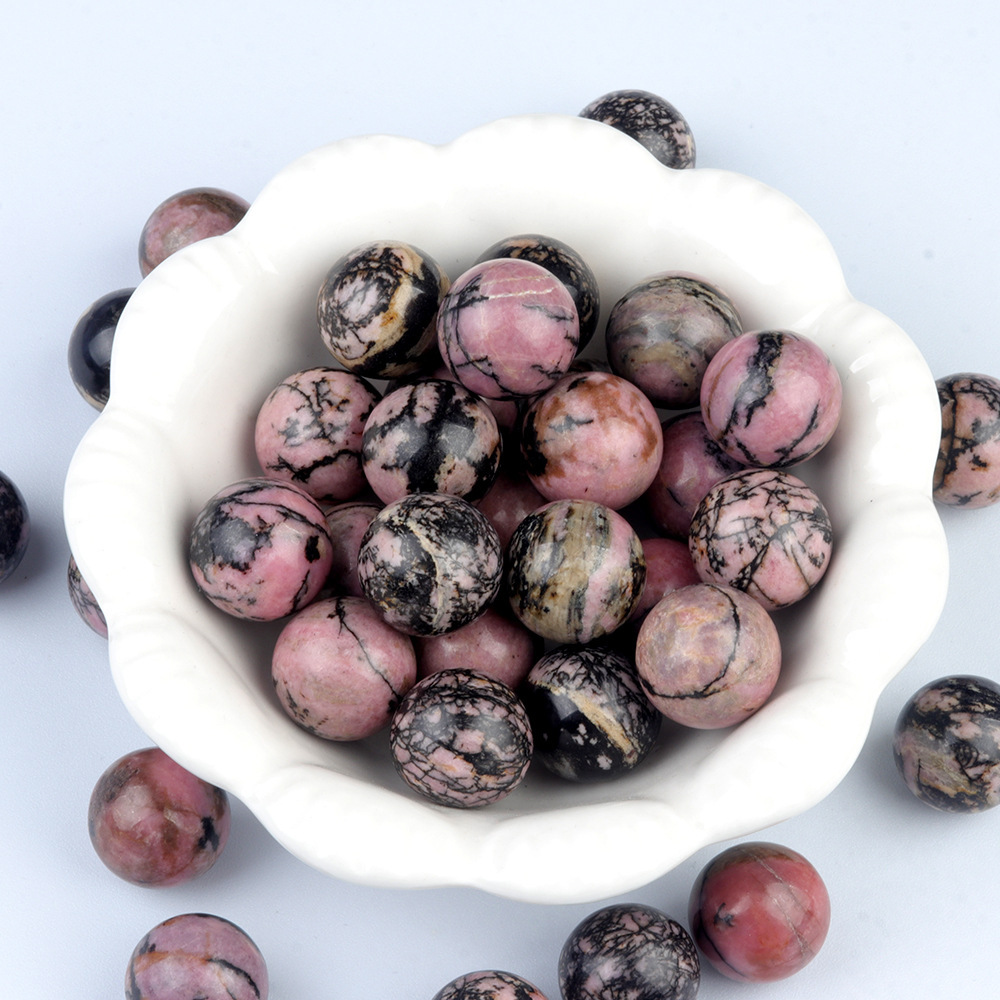 Natural Crystal Sphere Bead, 16mm No Hole Round Stone Bead for DIY Jewelry Making, Display Decor and Handmade Accessory Projects