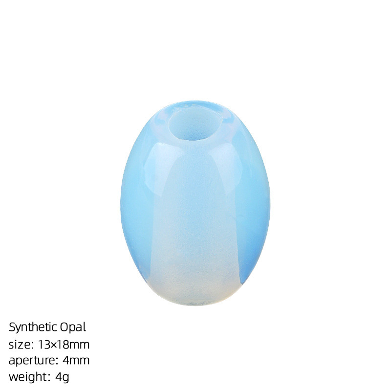 Natural Stone Barrel Bead Large Hole Spacer Beads DIY Craft