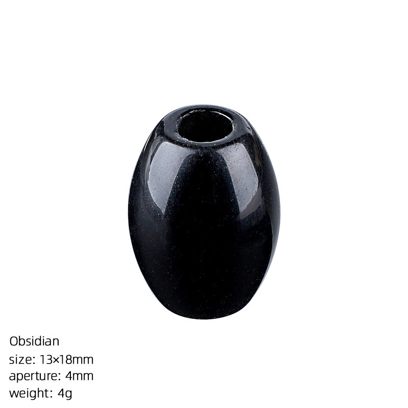 Natural Stone Barrel Bead Large Hole Spacer Beads DIY Bracelet Necklace Craft Loose Beads Handmade Accessory Supply