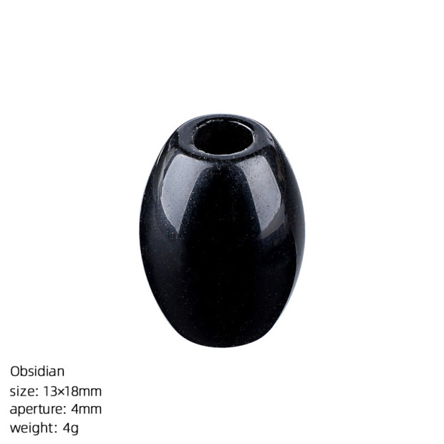 Natural Stone Barrel Bead Large Hole Spacer Beads DIY Bracelet Necklace Craft Loose Beads Handmade Accessory Supply