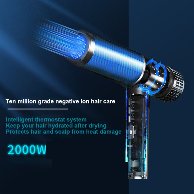 Negative ion hair dryer