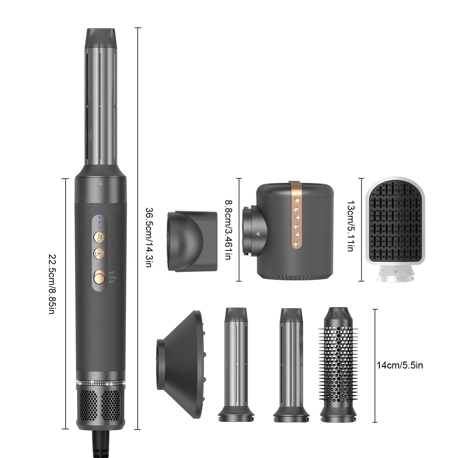 7 in1 hair dryer set