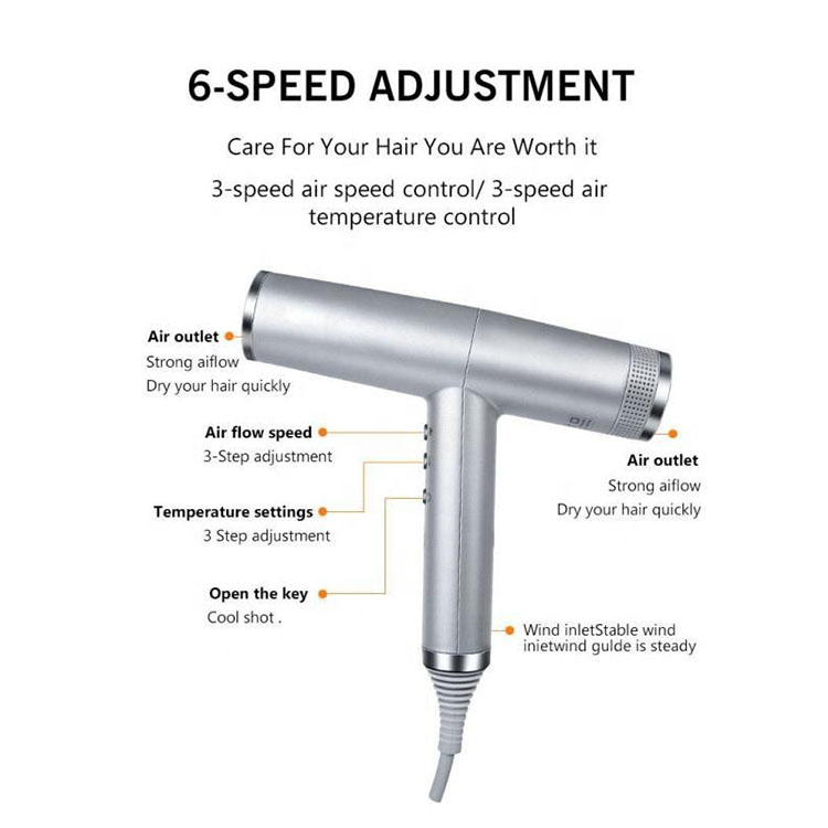 Negative ion hair dryer
