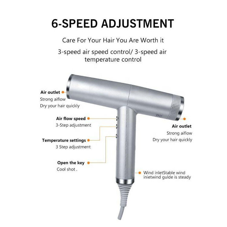 Negative ion hair dryer