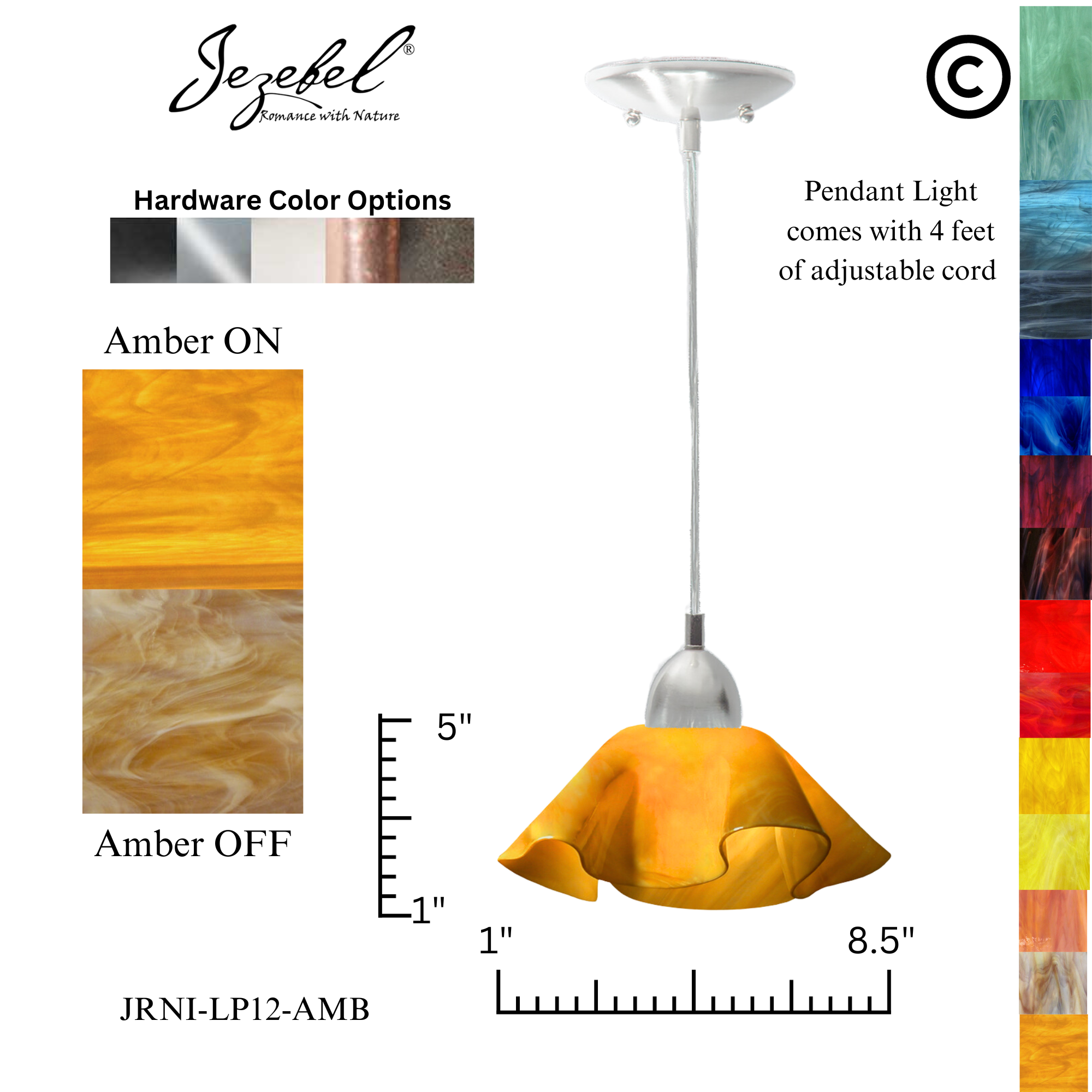 Jezebel Radiance? Lily Pendant, Small