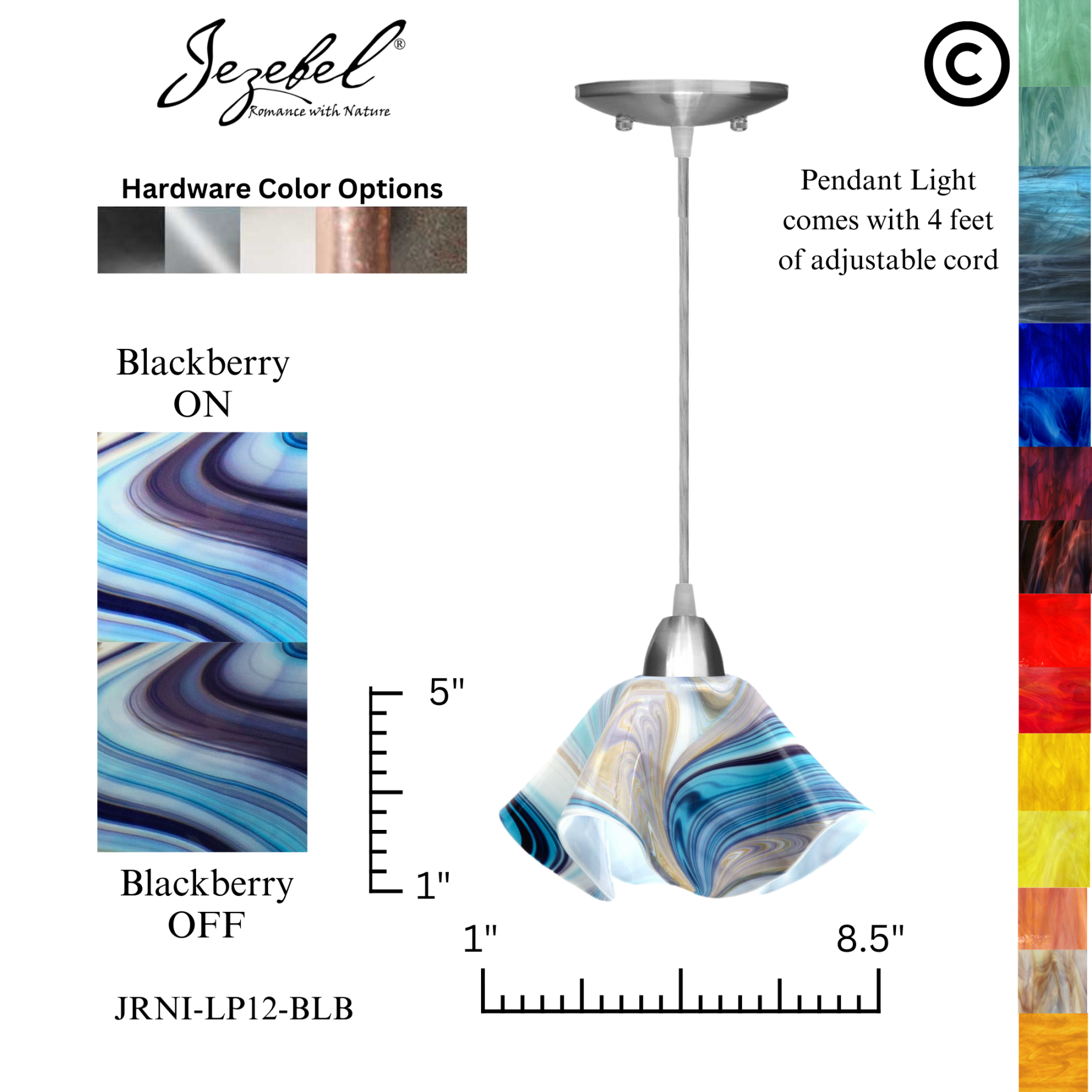 Jezebel Radiance? Lily Pendant, Small