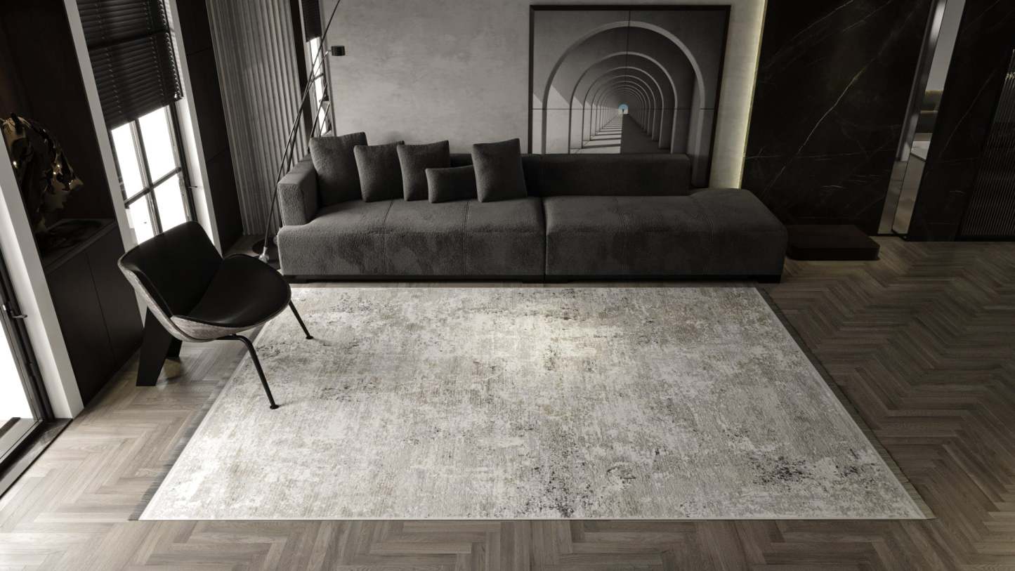 Serene Tides Neutral Abstract Rug