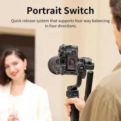 【 Do Brasil】ZHIYUN WEEBILL 3S Camera Gimbal Stabilizer - 3-Axis Anti-Shake Smart Follow for DSLR/Mirrorless Cameras Shooting