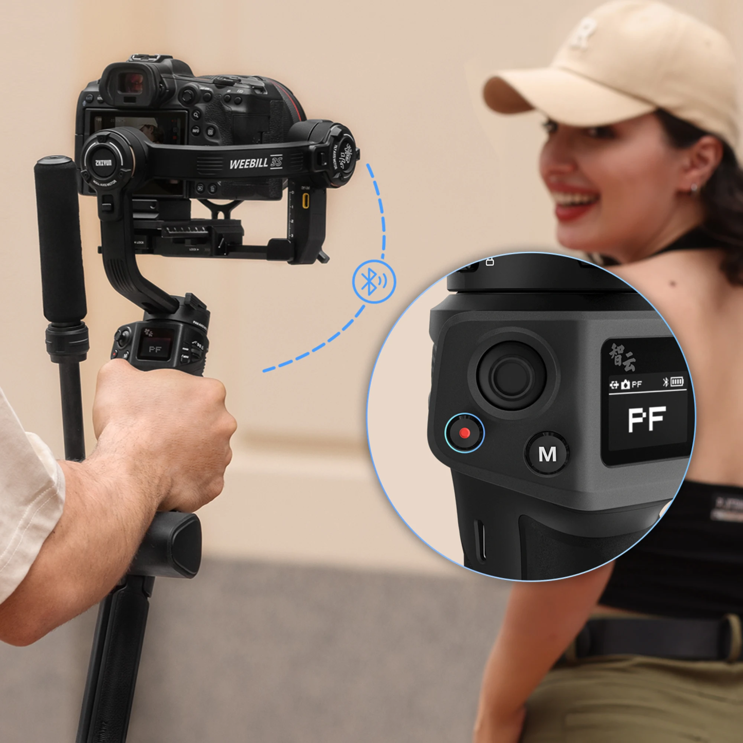 【 Do Brasil】ZHIYUN WEEBILL 3S Camera Gimbal Stabilizer - 3-Axis Anti-Shake Smart Follow for DSLR/Mirrorless Cameras Shooting