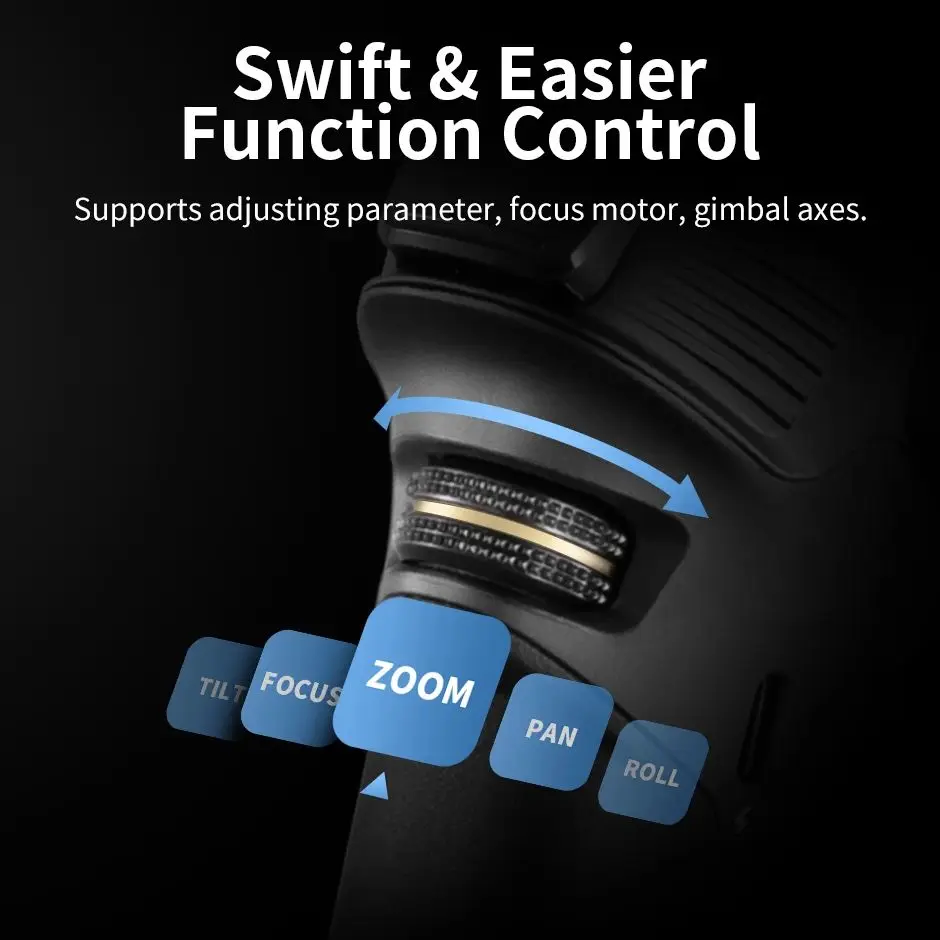 【 Do Brasil】ZHIYUN WEEBILL 3S Camera Gimbal Stabilizer - 3-Axis Anti-Shake Smart Follow for DSLR/Mirrorless Cameras Shooting