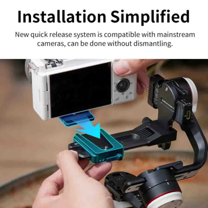 【 Do Brasil】ZHIYUN CRANE M 3S Camera Gimbal Stabilizer - 3-Axis Anti-Shake Smart Follow  for Camera/Phone Vlog Live Streaming
