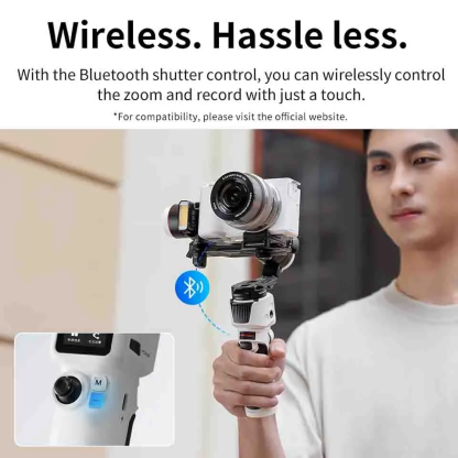 【 Do Brasil】ZHIYUN CRANE M 3S Camera Gimbal Stabilizer - 3-Axis Anti-Shake Smart Follow  for Camera/Phone Vlog Live Streaming
