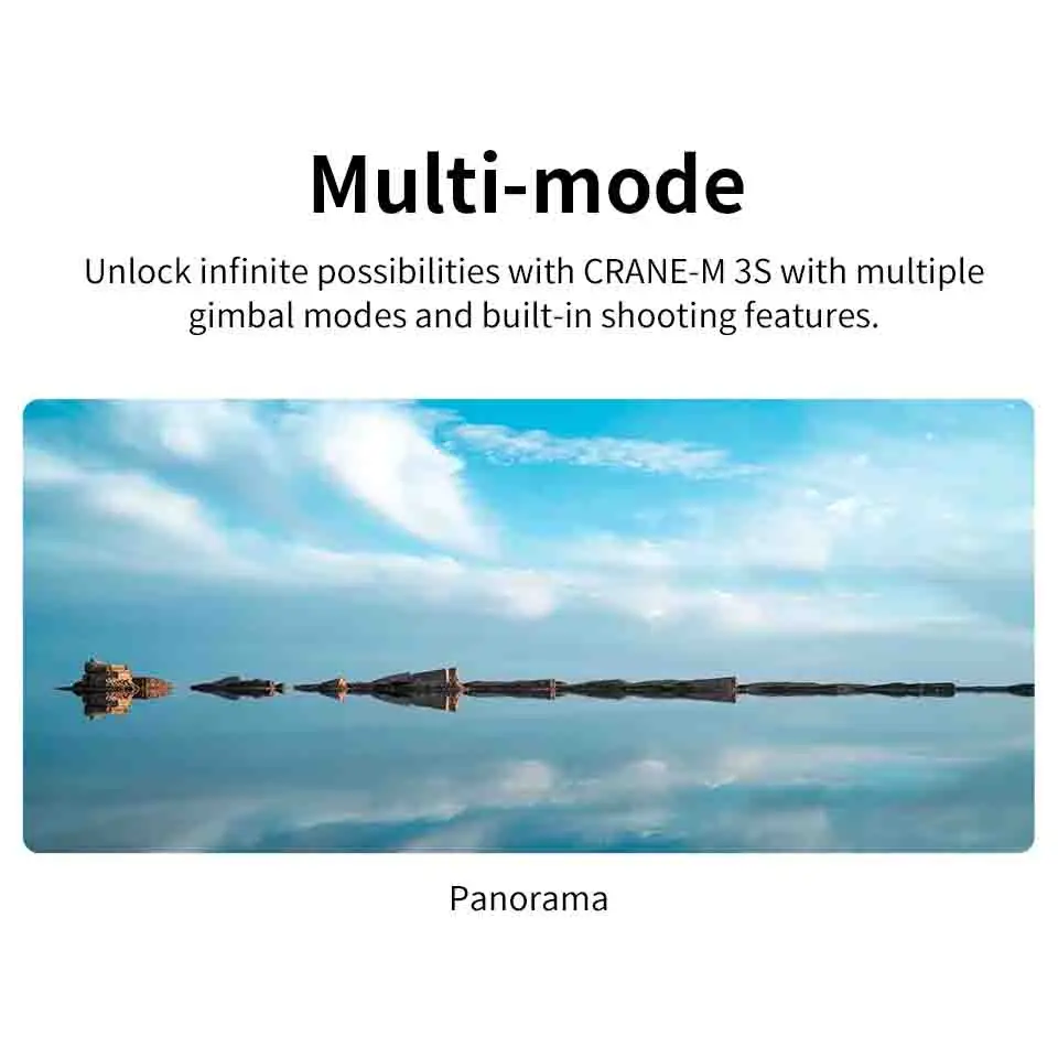 【 Do Brasil】ZHIYUN CRANE M 3S Camera Gimbal Stabilizer - 3-Axis Anti-Shake Smart Follow  for Camera/Phone Vlog Live Streaming