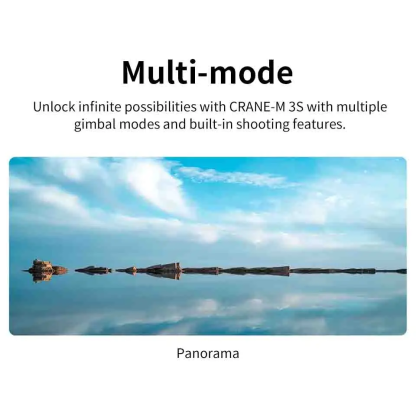 【 Do Brasil】ZHIYUN CRANE M 3S Camera Gimbal Stabilizer - 3-Axis Anti-Shake Smart Follow  for Camera/Phone Vlog Live Streaming