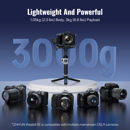 【 Do Brasil】ZHIYUN CINEPEER WEEBILL 3E  Camera Stabilizer - Smart Follow for DSLR Mirrorless Camera Vlog YouTube Shooting